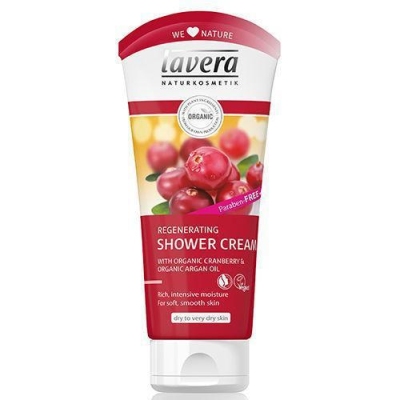 Lavera shower creamoil regenerating cranberry & argan oil 200ml  drogist