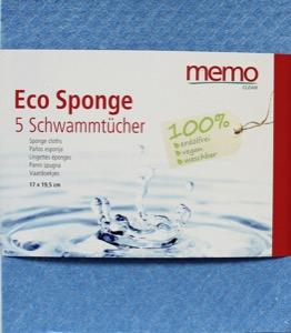 Foto van Memo eco sponge (sponsdoekje) 5st via drogist