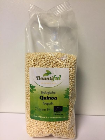 Foto van Bountiful quinoa gepoft bio 75g via drogist
