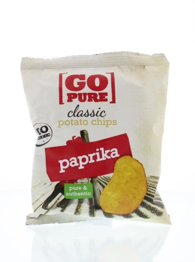 Go pure chips paprika 40g  drogist