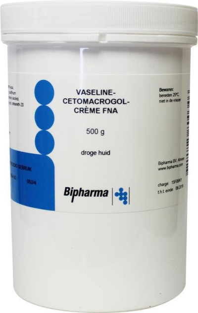 Bipharma cetomacrogol creme vaseline 500g  drogist