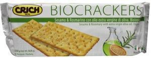Crich crackers sesam rozemarijn bio 250g  drogist