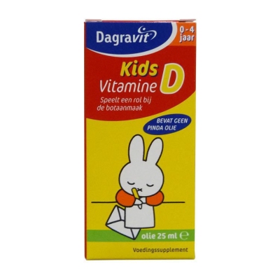 Dagravit kids vitamine d druppels oliebasis 25ml  drogist