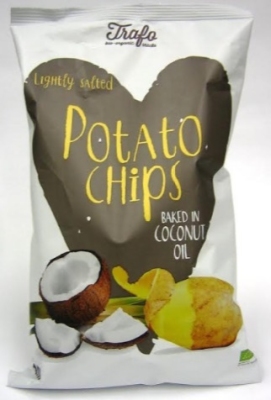 Foto van Trafo chips kokosolie gebakken 100g via drogist