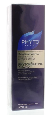 Foto van Phyto phytokeratine extreme shampoo 200ml via drogist
