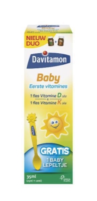Foto van Davitamon baby vitamine d & k 35ml via drogist