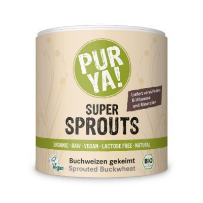 Foto van Purya super sprouts buckwheat 220g via drogist