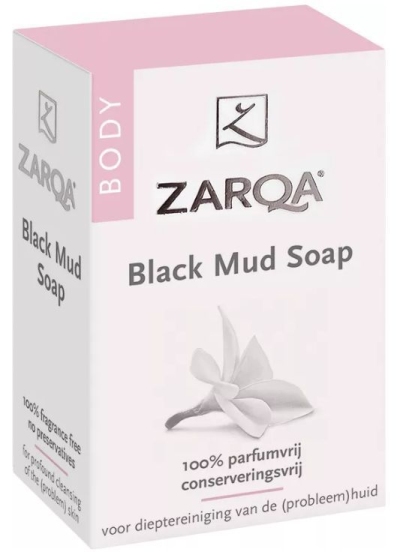 Zarqa zeep black mud 100g  drogist