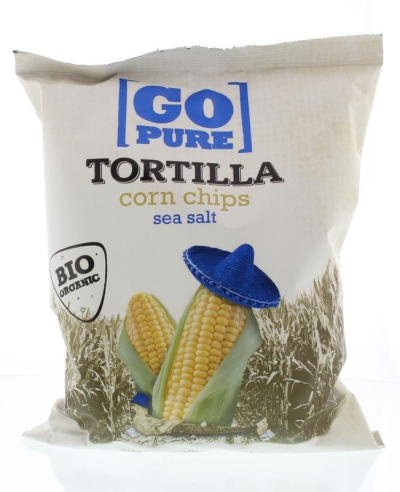 Go pure chips tortilla salted 125g  drogist