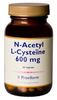 Foto van Proviform n-acetyl l-cysteine 600 mg 60vcap via drogist