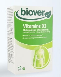 Foto van Biover vitamine d3 45caps via drogist