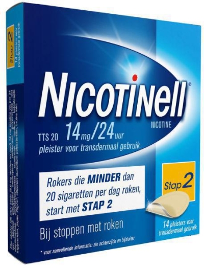 Nicotinell nicotinepleister tts20 14mg 14st  drogist