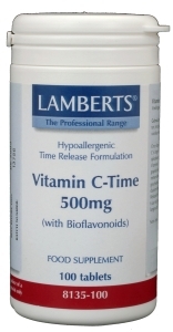 Lamberts vitamine c 500 time released & bioflavonoiden 100tab  drogist