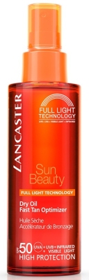 Lancaster sun beauty dry oil fast tan optimizer spf50 150ml  drogist