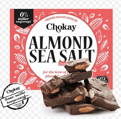 Chokay puur almond seasalt bio 100gr  drogist