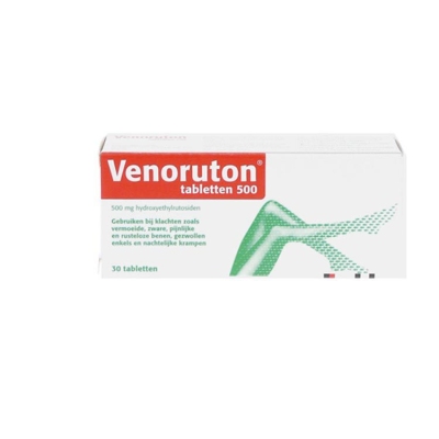 Foto van Venoruton forte 500 pijnl been 30tab via drogist