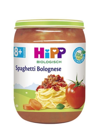 Foto van Hipp spaghetti bolognaise 190g via drogist