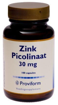 Foto van Proviform zink picolinaat 30 mg 100cap via drogist