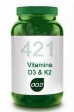 Foto van Aov 421 vitamine d3 & k2 60vcap via drogist