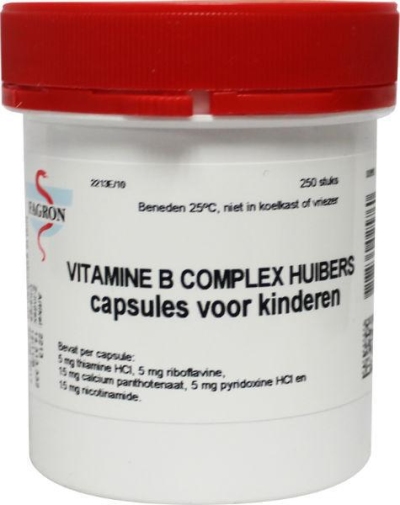 Foto van Fagron vitamine b complex huibers kind 250cap via drogist