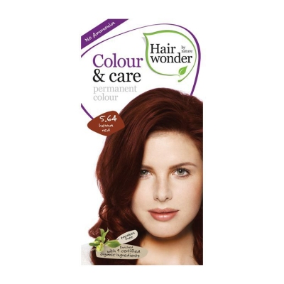 Foto van Hairwonder haarverf colour & care henna red 5.64 100ml via drogist
