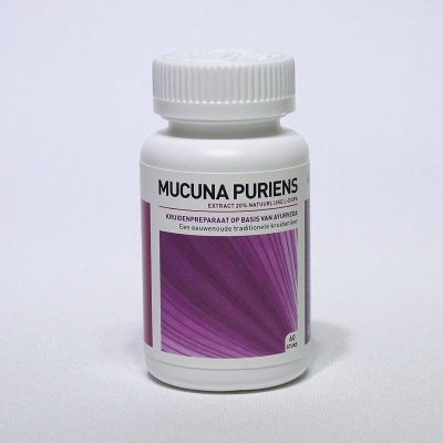Foto van Ayurveda health mucuna pruriens extract 20% 60cap via drogist