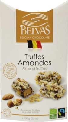 Foto van Belvas truffels amandel 100g via drogist