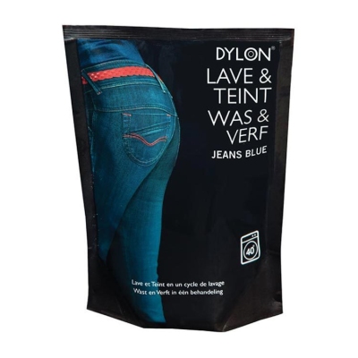Foto van Dylon textielverf was & verf jeans blue 400g via drogist