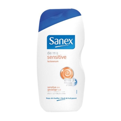 Foto van Sanex shower demo sensitive 500ml via drogist