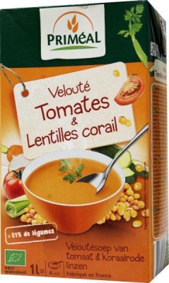 Primeal veloute soep tomaat-linzen 1000ml  drogist