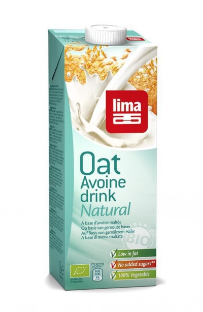 Foto van Lima oat drink natural 1000ml via drogist