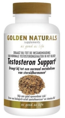 Foto van Golden naturals testosteron support 30tab via drogist