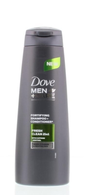 Foto van Dove men+ fresh clean 2 in 1 250ml via drogist