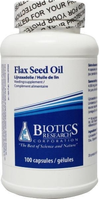 Biotics lijnzaad flax seed oil 100cap  drogist