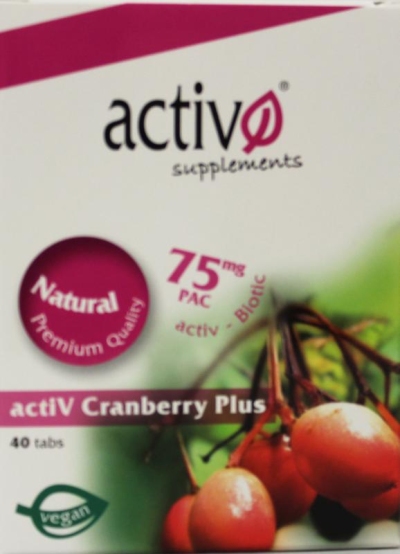 Activo cranberry super strength 40tab  drogist