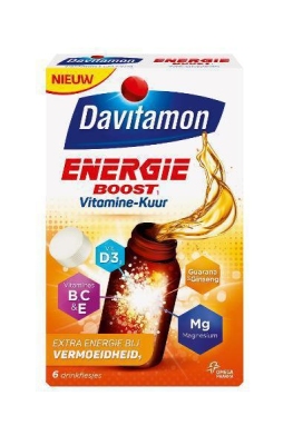 Foto van Davitamon energie boost vitamine kuur 90ml via drogist