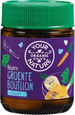 Your organic nat helder groente bouillon poeder zoutarm 100g  drogist