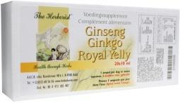 Foto van Herborist ginseng ginkgo royal jelly 10 ml 20x10 via drogist