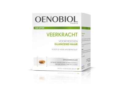 Foto van Oenobiol hair support veerkracht capsules 180cp via drogist