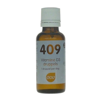 Foto van Aov 409 vitamine d3 druppels 25mcg 15ml via drogist