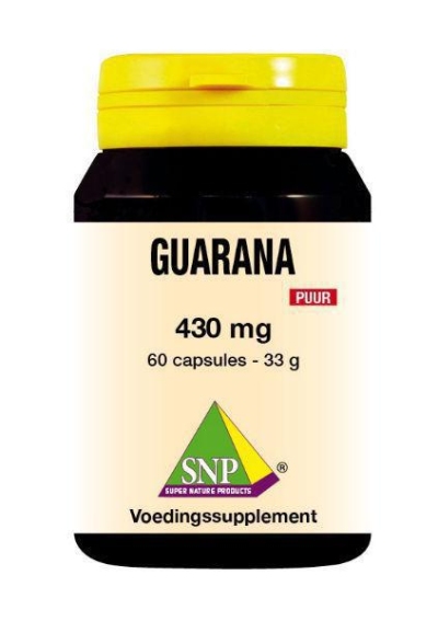 Foto van Snp guarana 430 mg puur 60ca via drogist