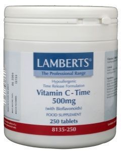 Lamberts vitamine c 500 time released & bioflavonoiden 250tab  drogist
