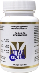 Vital cell life vitamine b6/b12 foliumzuur 60cap  drogist