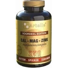 Artelle cal/mag/zink 250 tabletten  drogist