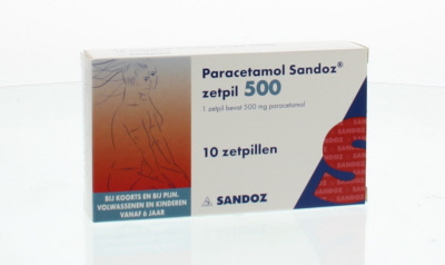 Foto van Sandoz paracetamol 500 mg 10zp via drogist