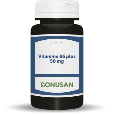 Foto van Bonusan vitamine b6 50 mg plus 60cap via drogist