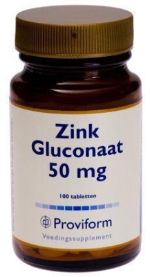 Proviform zink gluconaat 50 mg 100tab  drogist