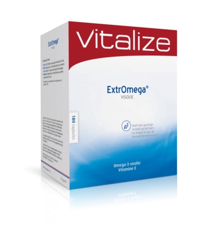 Foto van Vitalize products extromega omega 3 180cap via drogist