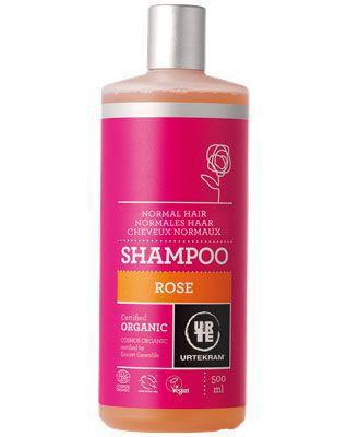 Foto van Urtekram shampoo rozen normaal haar 500ml via drogist