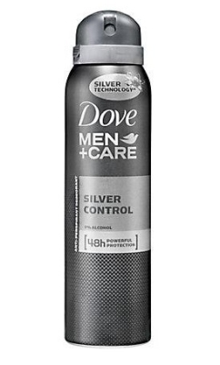 Foto van Dove deodorant spray men silver control 150ml via drogist